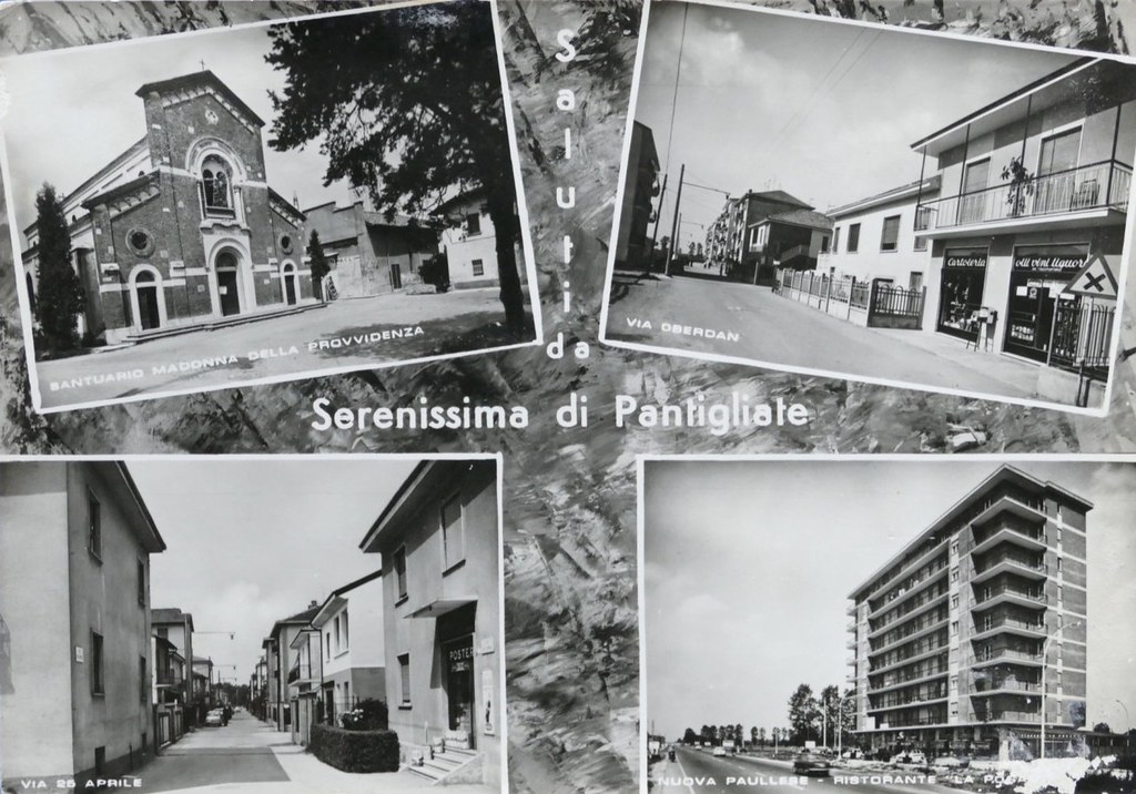 16_Anni 60. Saluti da Serenissima di Pantigliate. Fotostampa N. Marangoni Milano - Ed. T. Ercoli Anni '60